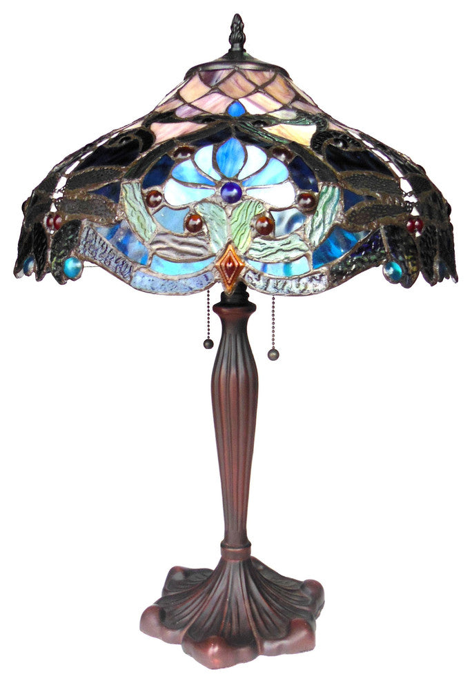 Lydia 2-Light Victorian Table Lamp
