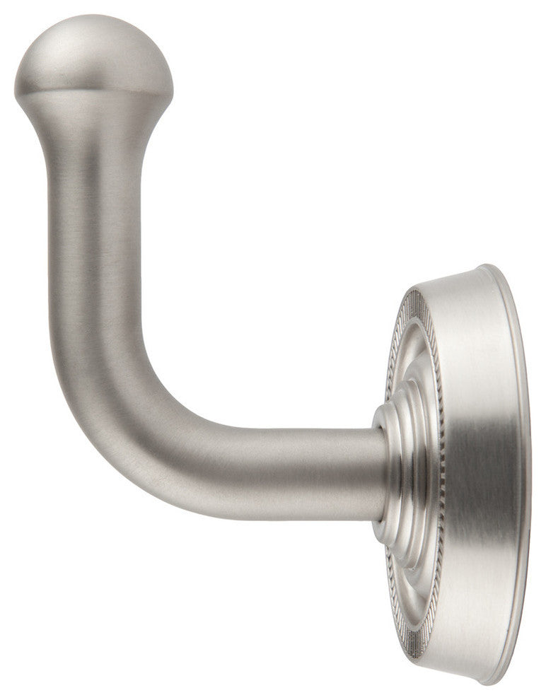 Sumner Street Home Hardware Minted Coat Hook, Satin Nickel