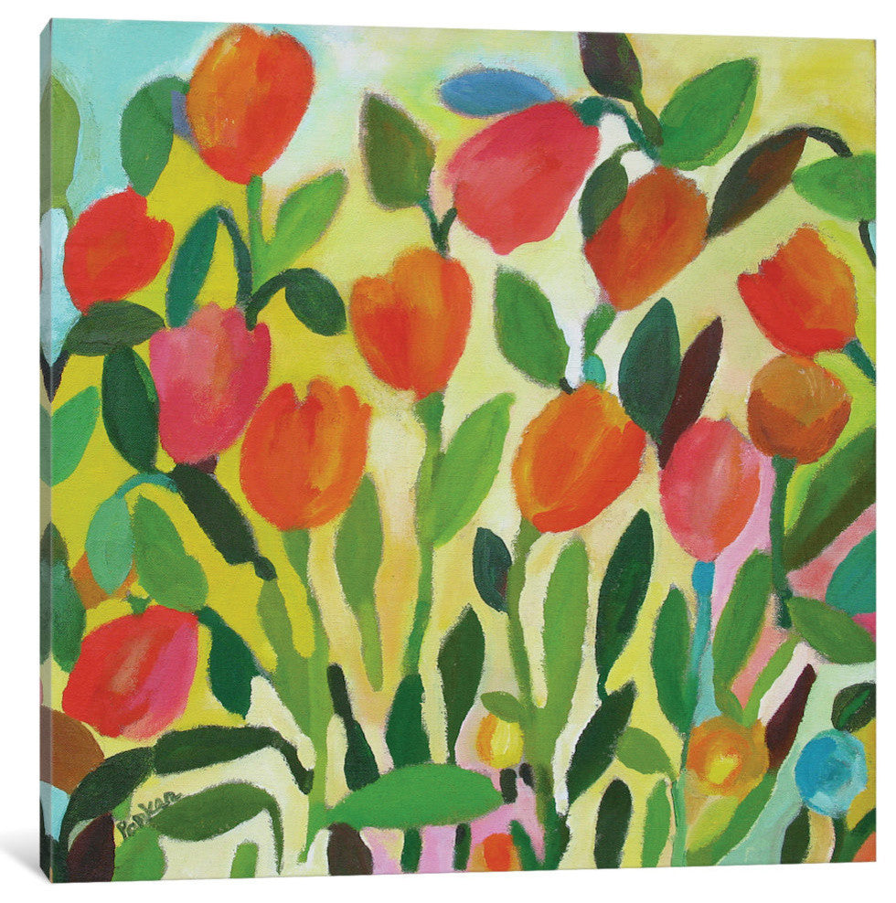 "Tulip Garden" by Kim Parker, 37x37x1.5