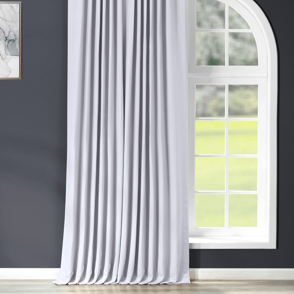 Fog Gray Extrawide Room Darkening Curtain, 100"x108"
