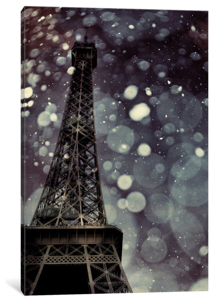 "Paris Is Snowing" by Chelsea Victoria, 40x26x1.5