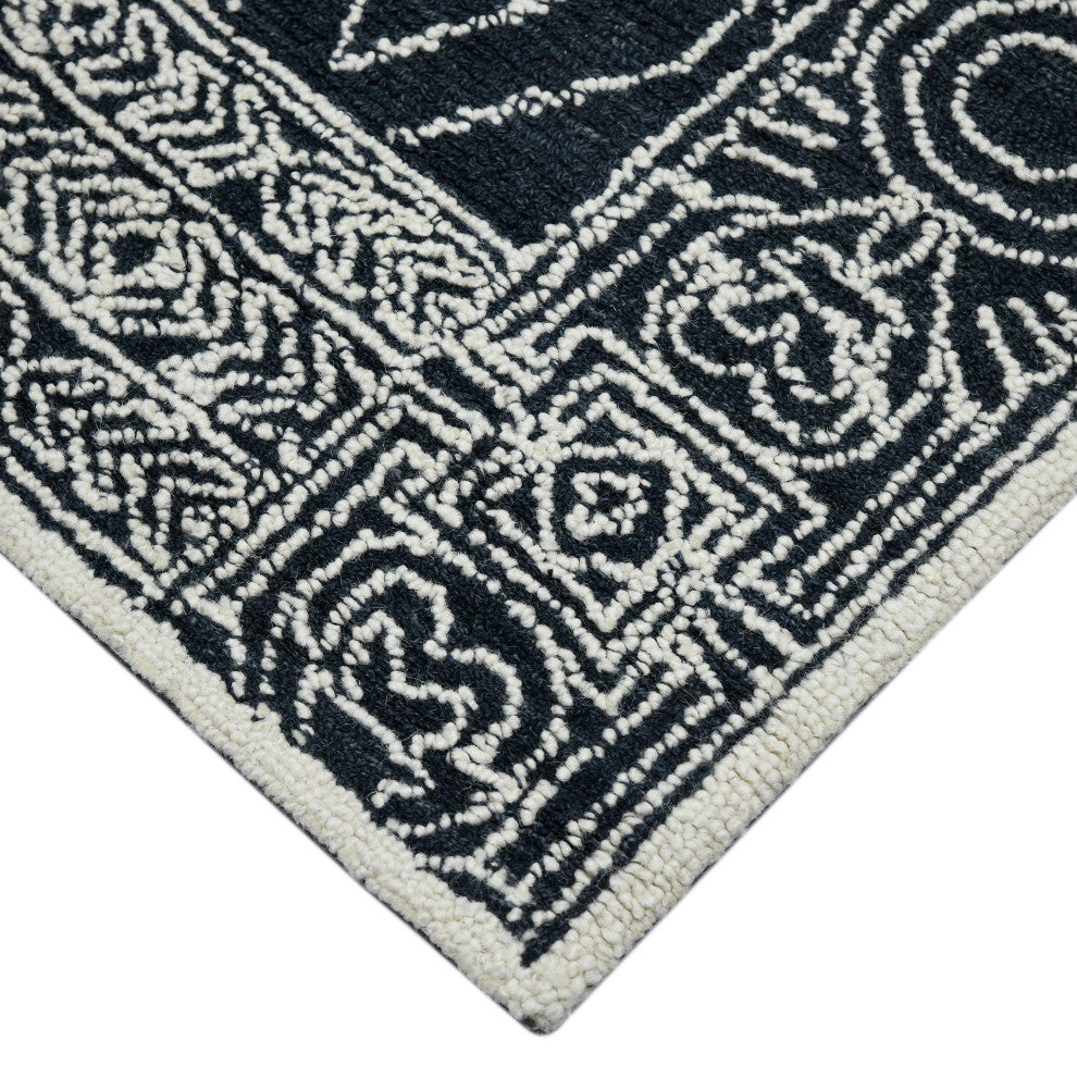 Berlin Suney Area Rug, Charcoal, 5' x 8', Geometric