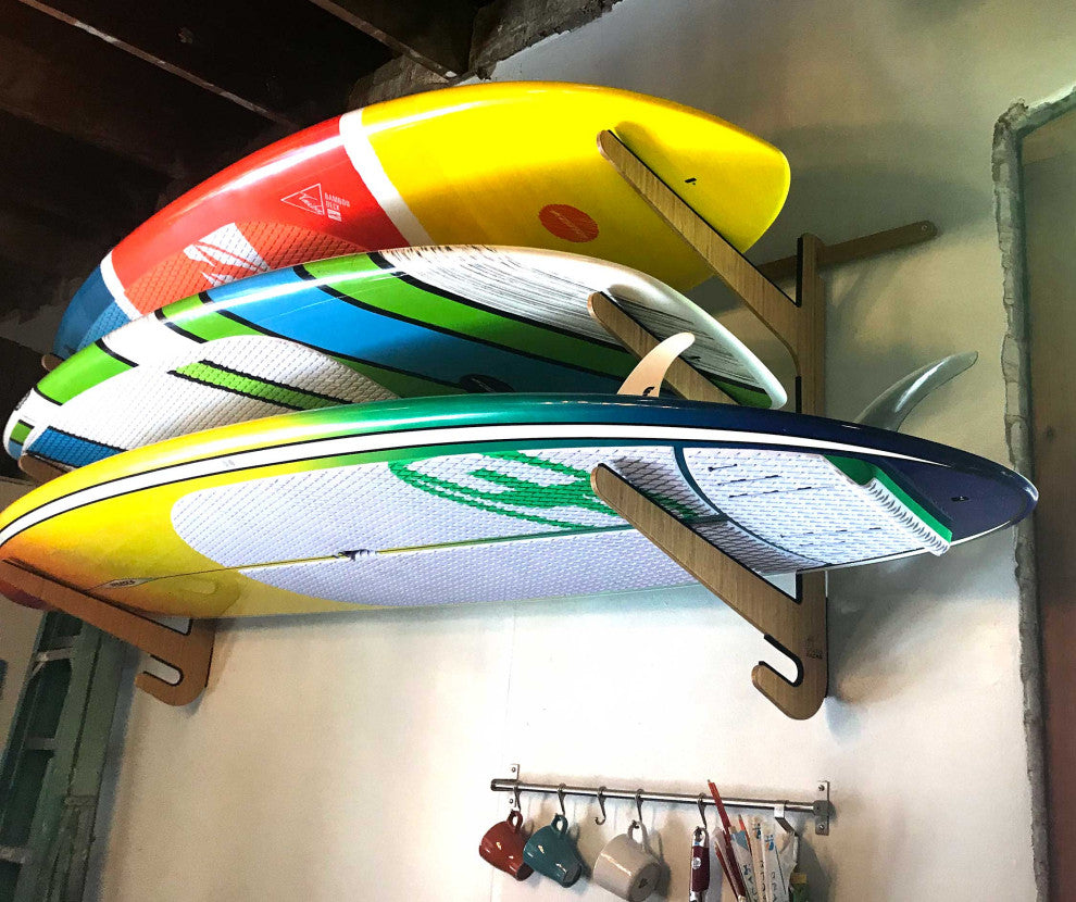The O'ahu Paddleboard SUP Rack, Bamboo, Trip