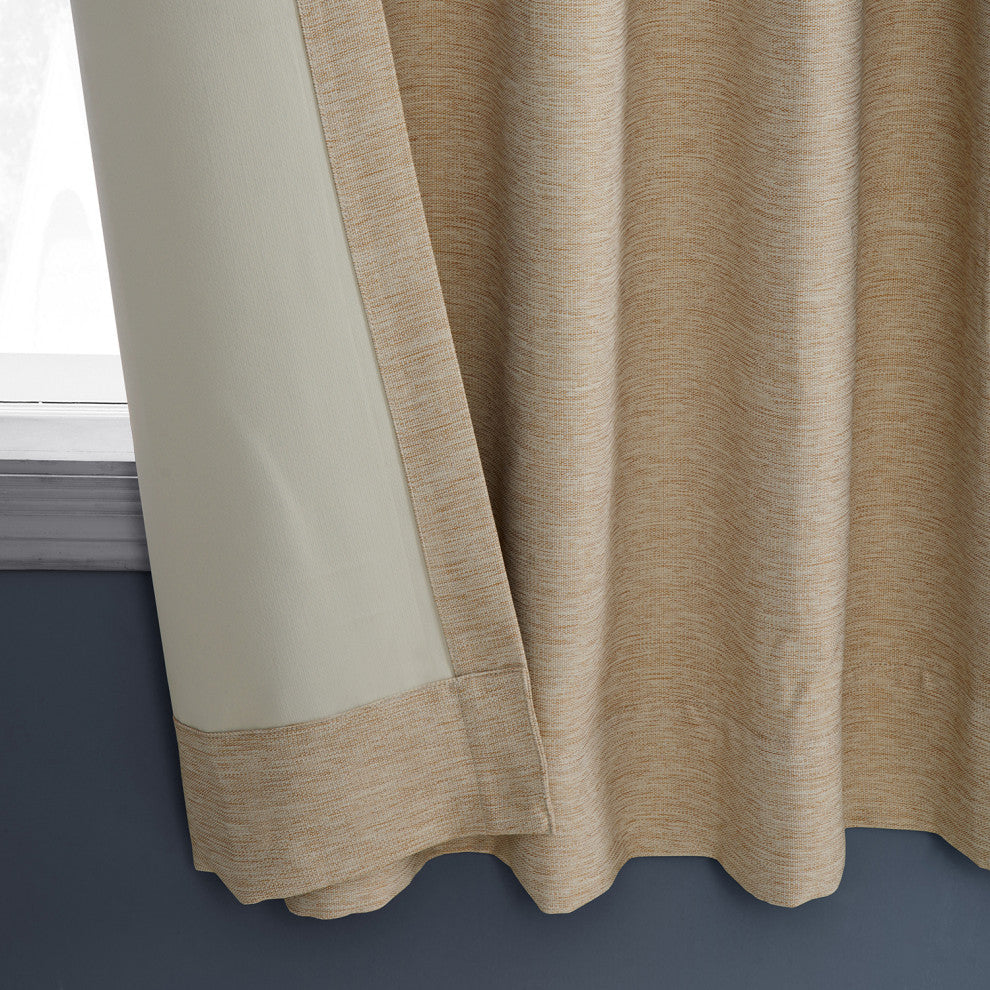 Ginger Bellino Blackout Room Darkening Curtain Single Panel, 50"x63"