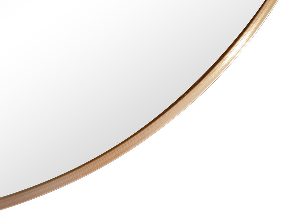Milly Medium Oval Metal Framed Wall Mirror