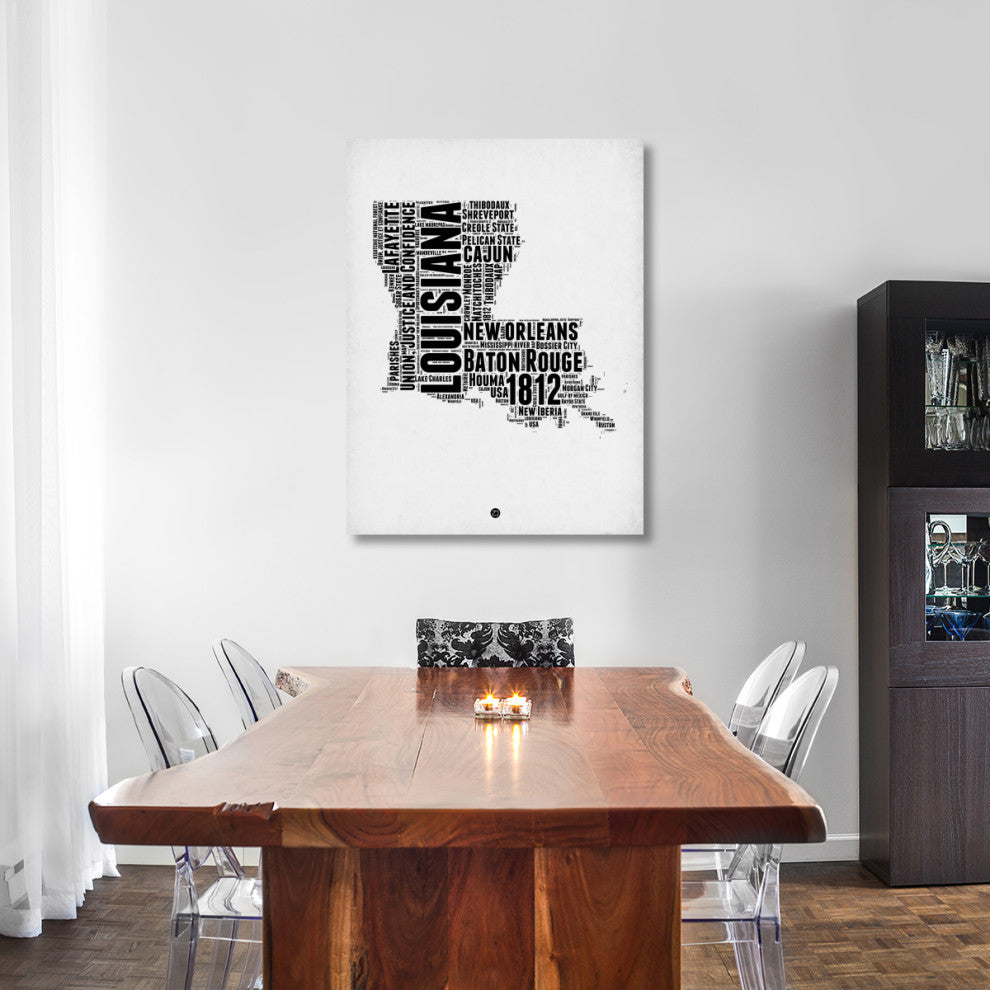 "Louisiana Word Cloud 2" Fine Art Print