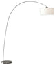 Adelina Arched Brushed Steel Floor Lamp