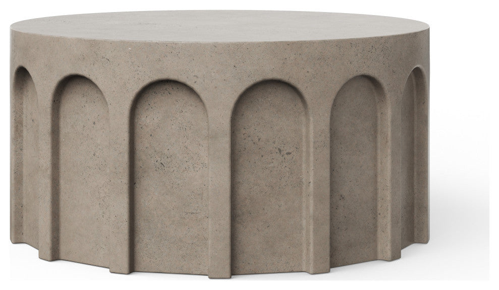 Mixx, Atlas Round Coffee Table, Dark Gray