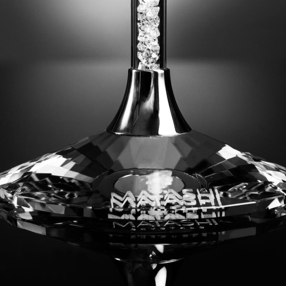 Elegant Crystal Tea Light Candlesticks With Crystal Filled Stems