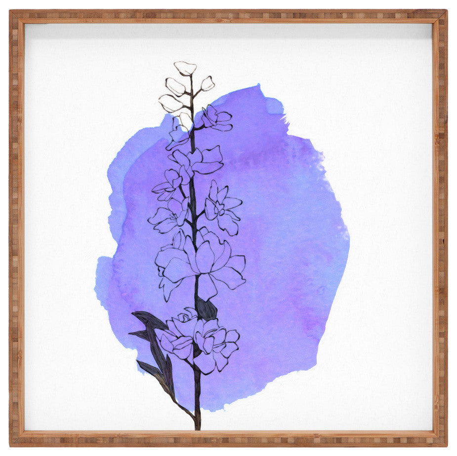 Deny Designs Morgan Kendall Delphinium Square Tray