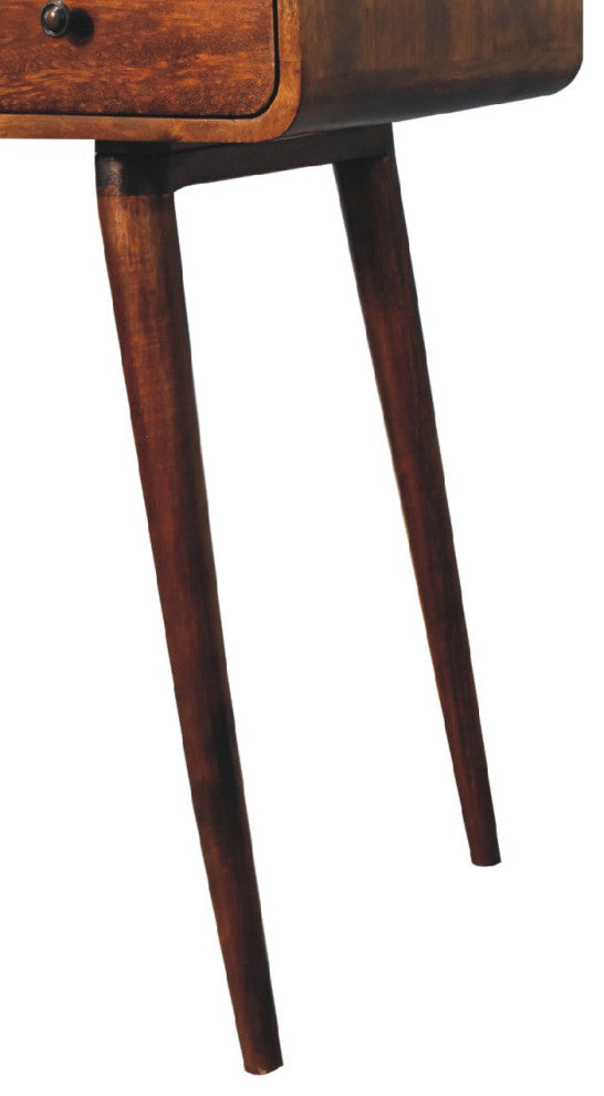 Curved Chestnut Writing Desk