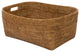 La Jolla Rattan Oblong Storage Basket, Large, Honey-Brown
