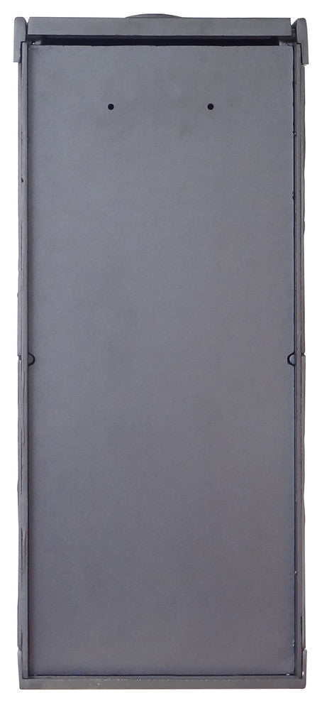 Floral Curbside Mailbox, Black