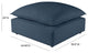 Cali Navy Ottoman