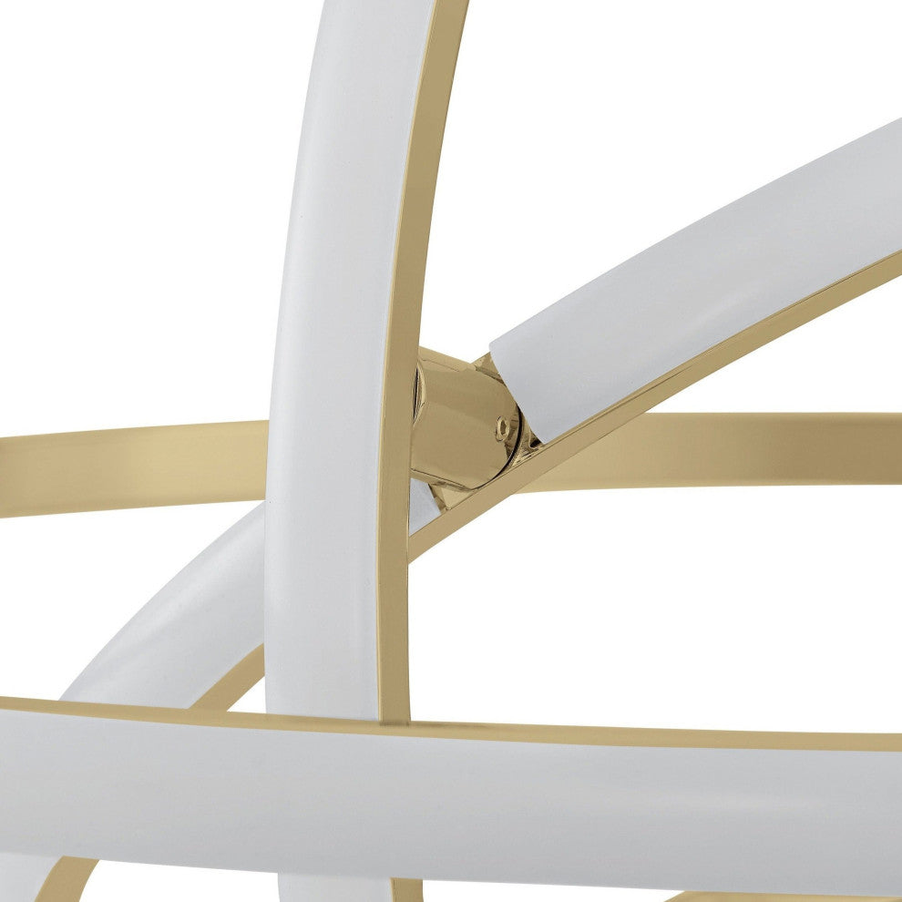 Oxford Dimmable Integrated LED Chandelier, Sandy Gold, Smart Dimmer Included