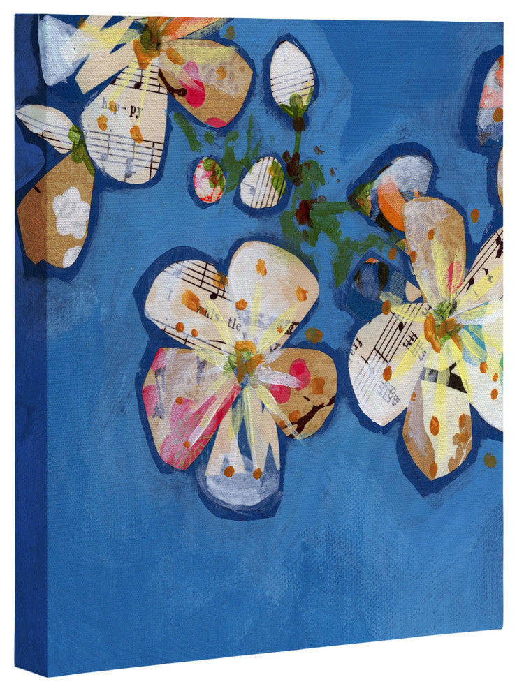 Deny Designs Land Of Lulu Apple Blossoms 2 Art Canvas