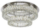 Monroe LED Light Chrome Flush Mount