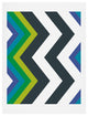 Deny Designs Karen Harris Modernity Galaxy Cool Chevron Art Print