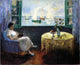 Henri Lebasque Reading by the Window - 20" x 25" Premium Canvas Print