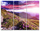 "Rhododendron Flowers in Hills" Photo Metal Wall Art, 3 Panels, 36"x28"
