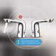 Crete Dual Sensor Faucet With Hot and Cold Mixer