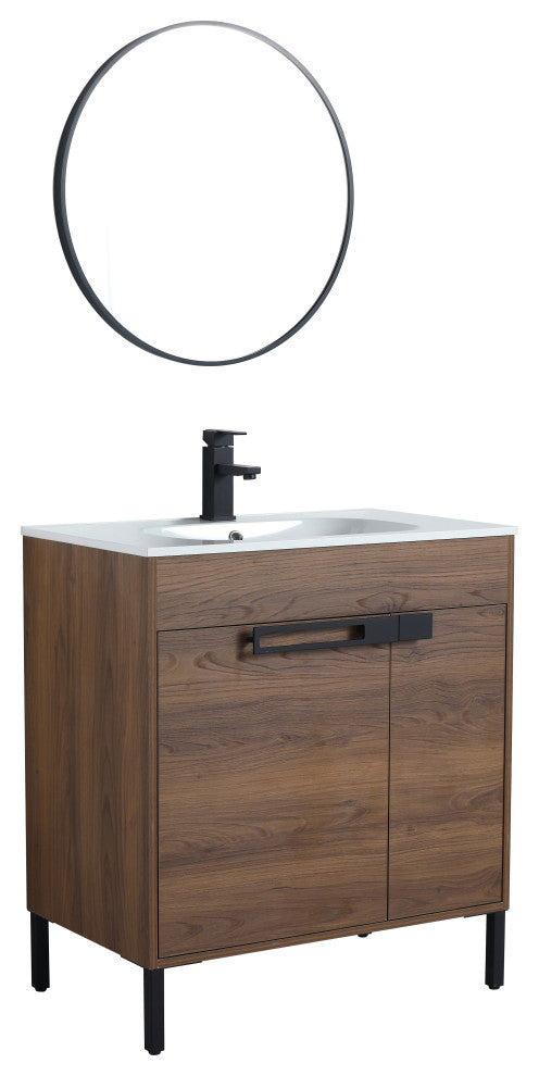 30" Sink Vanity With KD Package, Plywood, Smc Top, No Faucet