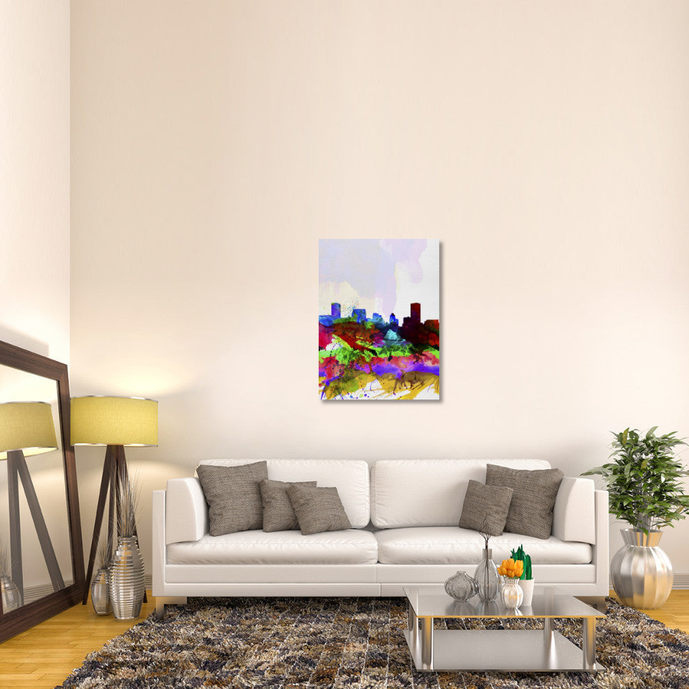 "Baltimore Watercolor Skyline" Fine Art Print