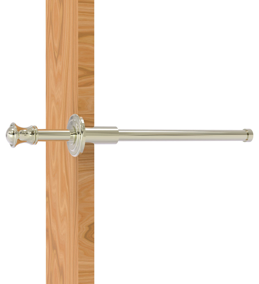 Carolina Retractable Pullout Garment Rod, Polished Nickel