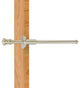 Carolina Retractable Pullout Garment Rod, Polished Nickel
