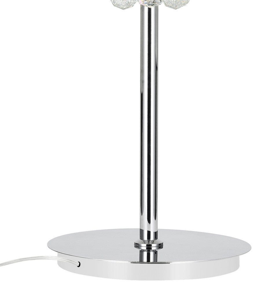 Empire 6 Light Table Lamp With Chrome Finish