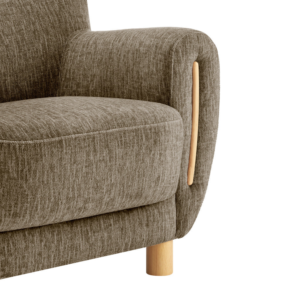 Bellamy Fabric Accent Arm Chair, Pasadena Taupe