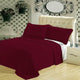 Wrinkle-Free Checkered Quilted Coverlet Set, Burgundy, Twin/Twin Xl