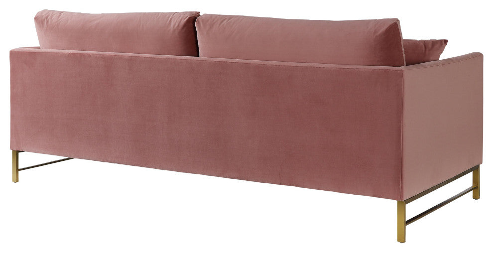 Massi Rose Velvet Sofa