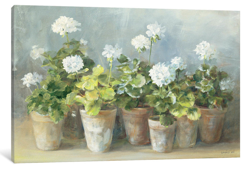 White Geraniums by Danhui Nai