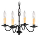 Heritage Mini Chandelier, Black