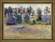 Henri Lebasque Landscape With Haystack Framed Premium Canvas Print, 21"x28"
