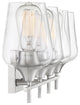 Octave Bathroom Vanity Light, Satin Nickel, 4-Light