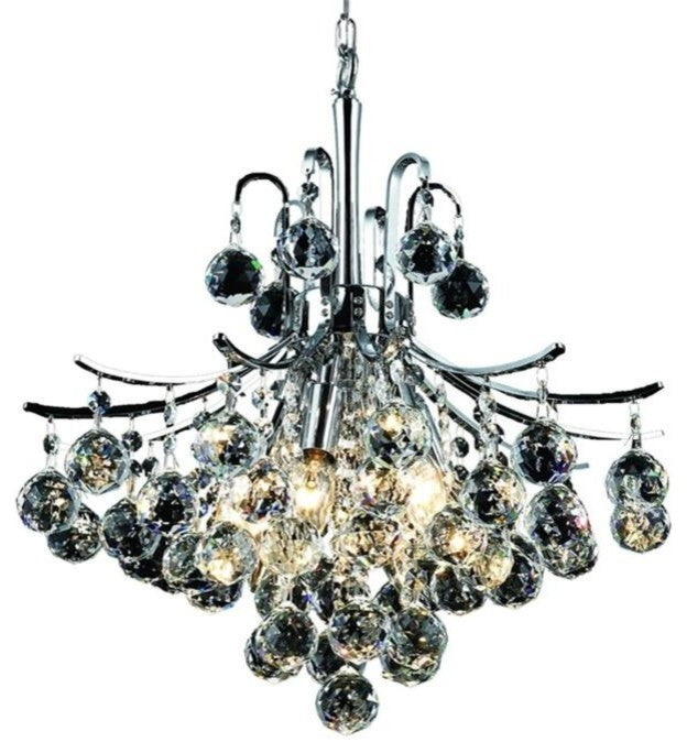 Elegant Lighting Toureg 16" 6 Light Royal Crystal Chandelier