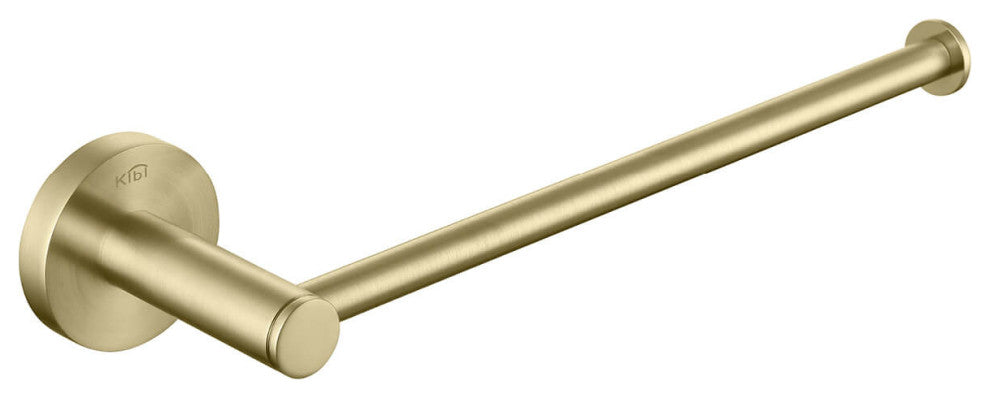 Circular 10" Bathroom Towel Bar KBA1403, Brush Gold