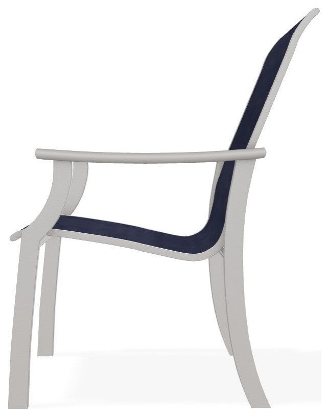 St. Catherine Sling Outdoor Armchair, Collect Indigo/Warm Gray