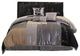 Back to Nature Comforter Set, Charcoal, Cal King, 7-Pc
