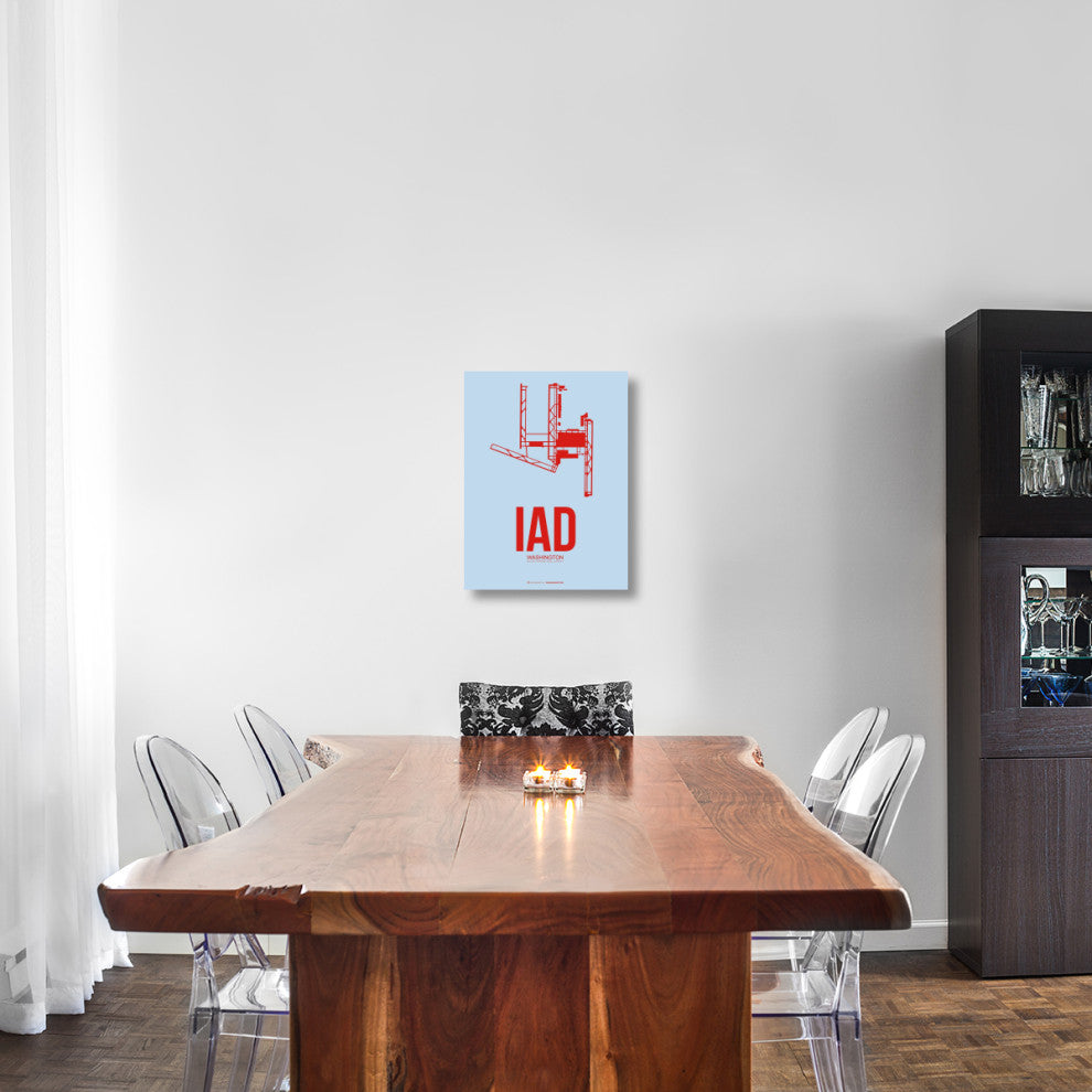 "IAD Washington Poster 2" Fine Art Print