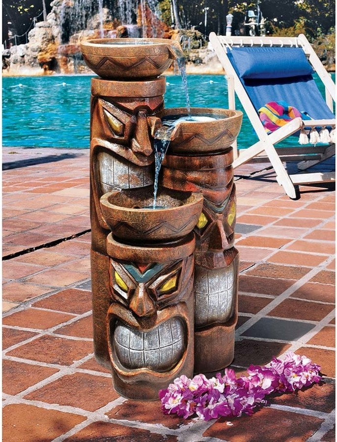 Three Tiki Fountain