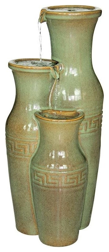 Ceramic Grecian Jars Fountain