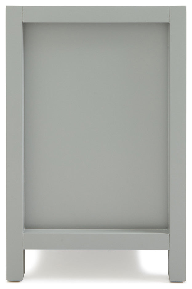 Ariel Bristol 60" Sinks Bath Vanity Base, Gray