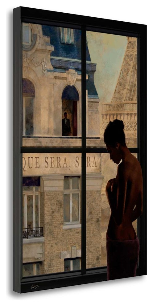 "Parisien Affairs IV" By Eric Yang, Giclee Print on Gallery Wrap Canvas