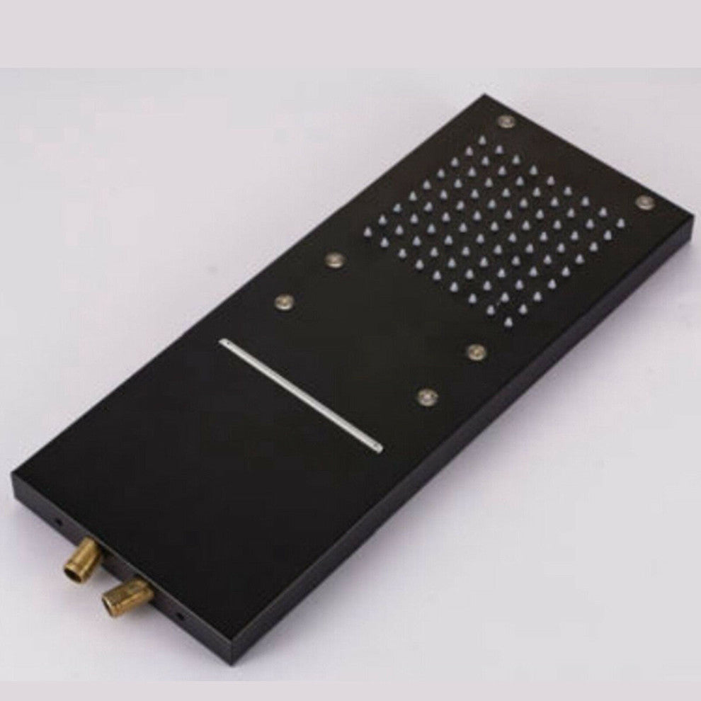 Napoli Oil Rubbed Bronze LED Waterfall Rain Shower Set