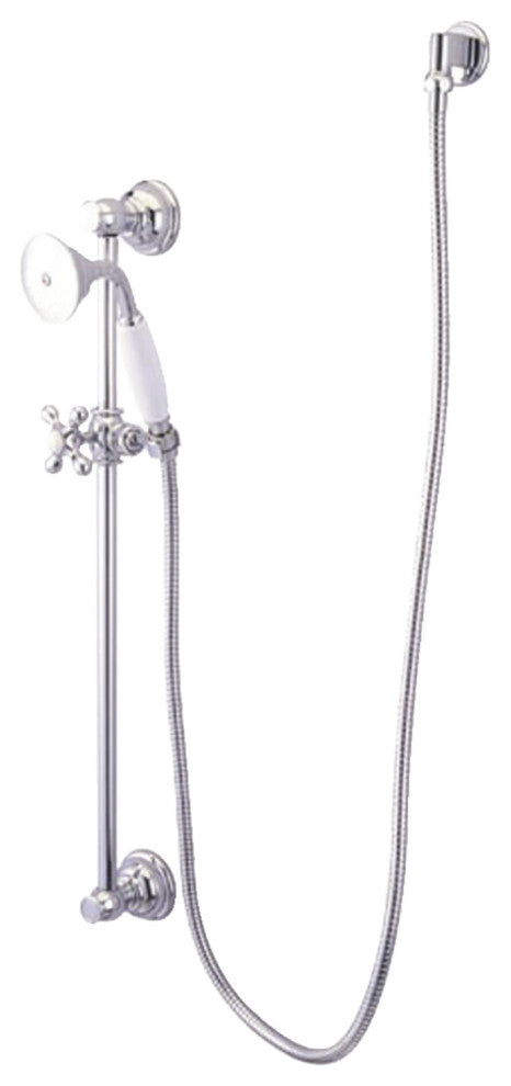 Kingston Brass Shower Combo, Polished Chrome