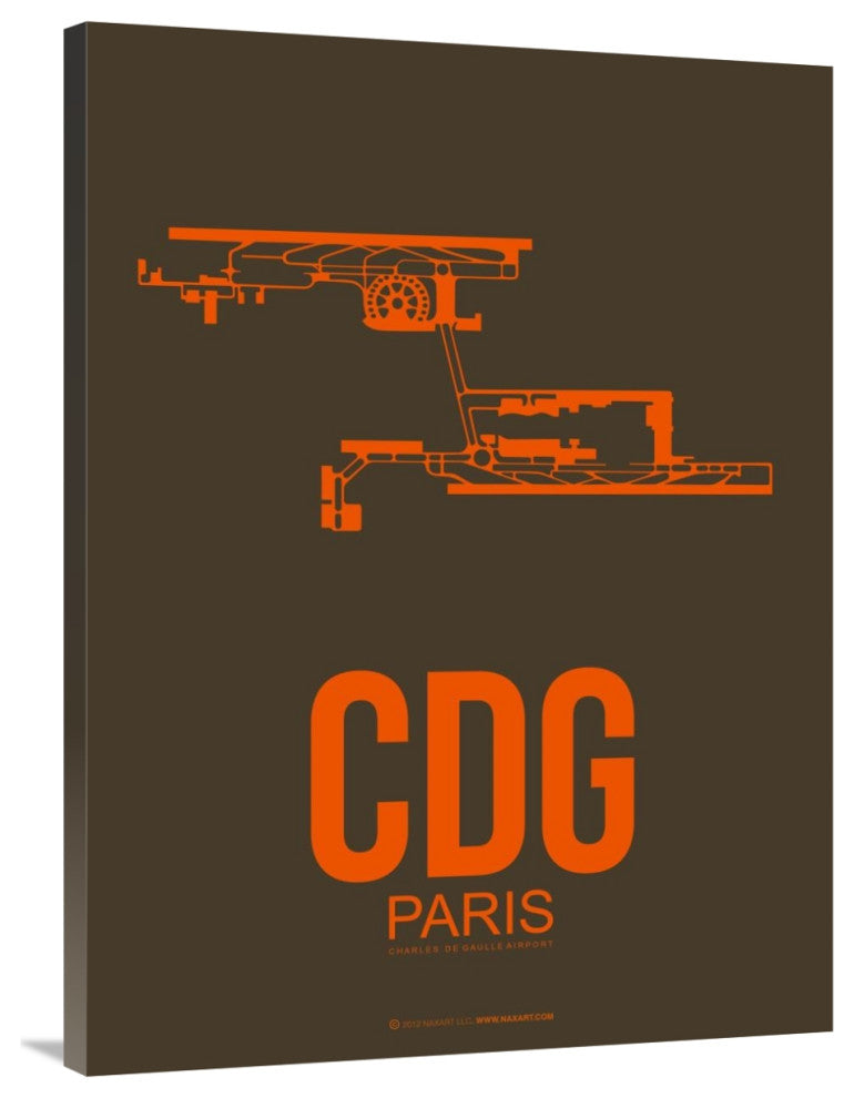 "CDG Paris Poster 3" Fine Art Print