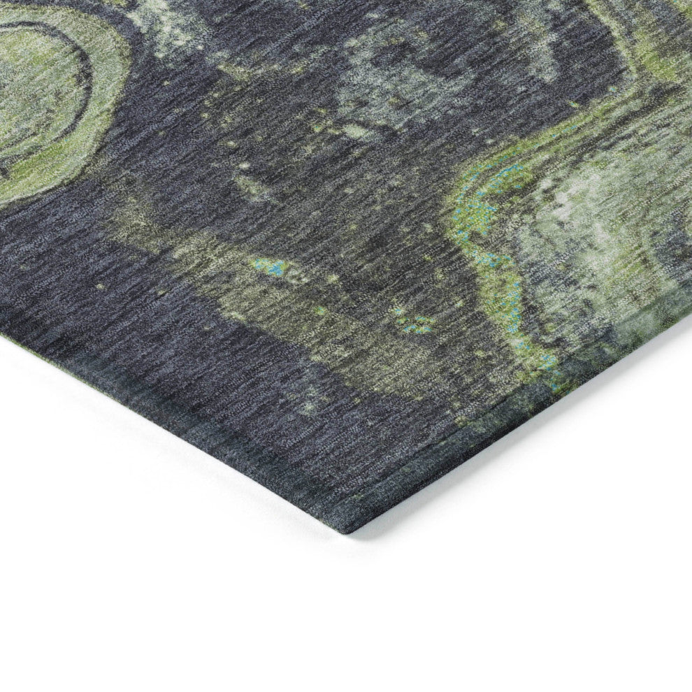 Machine Washable Indoor/Outdoor Chantille ACN1907 Aloe 5' x 7'6" Rug